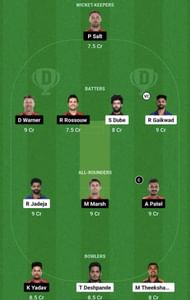CSK vs DC Dream11 Prediction Team, Head To Head League